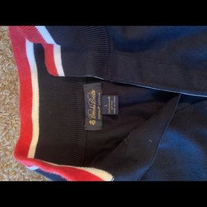 Supima cotton Henley sweater